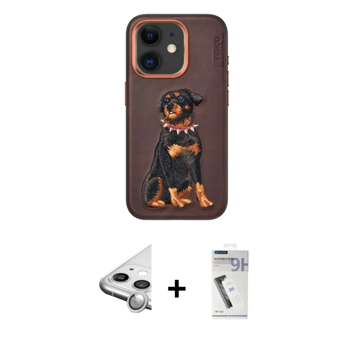 MARSİLYAN™- iPhone 11 Kılıf Nova Form Koleksiyonu - Şeffaf Uv Polymer Nano Ekran Koruyucu + Raze Metal Kamera Lens - GS