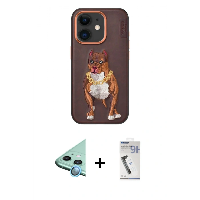 MARSİLYAN™- iPhone 11 Kılıf Nova Form Koleksiyonu - Şeffaf Uv Polymer Nano Ekran Koruyucu + Raze Metal Kamera Lens - MI