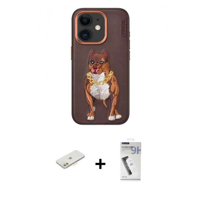 MARSİLYAN™- iPhone 11 Kılıf Nova Form Koleksiyonu - Şeffaf Uv Polymer Nano Ekran Koruyucu + Renkli Kamera Lens Koruma Cam - TU