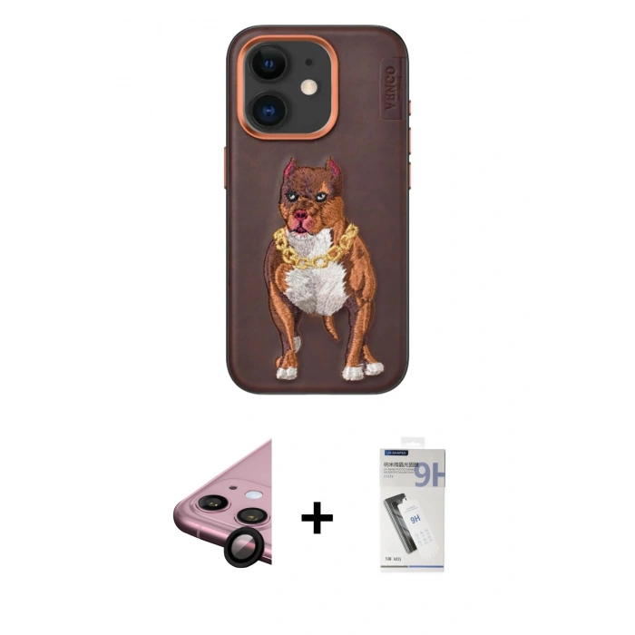 MARSİLYAN™- iPhone 11 Kılıf Nova Form Koleksiyonu - Şeffaf Uv Polymer Nano Ekran Koruyucu + Raze Metal Kamera Lens - SH