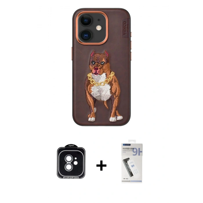 MARSİLYAN™- iPhone 11 Kılıf Nova Form Koleksiyonu - Şeffaf Uv Polymer Nano Ekran Koruyucu + Yeşil PVD Metal Kamera Lens