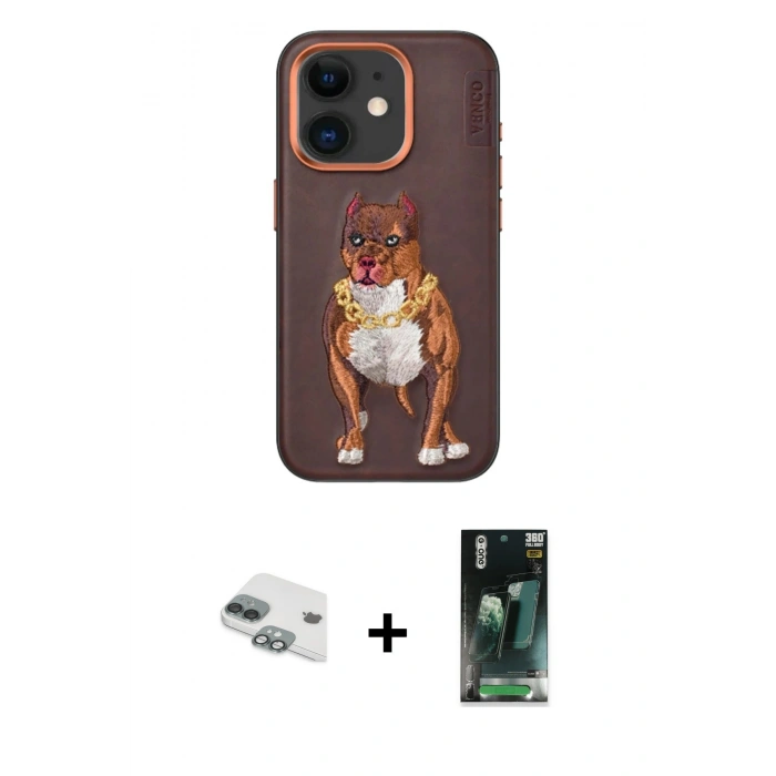 MARSİLYAN™- iPhone 11 Kılıf Nova Form Koleksiyonu - Siyah 360 Mat Full Body Arka Koruyucu + Pers Alüminyum Kamera Lens - YL