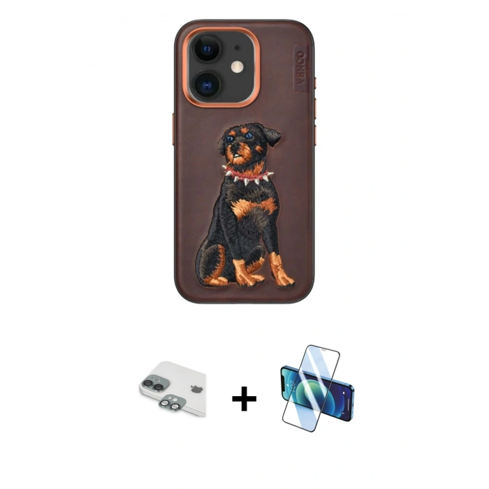 MARSİLYAN™- iPhone 11 Kılıf Nova Form Koleksiyonu - Siyah 3D Antistatik Seramik Nano Ekran Koruyucu + Pers Alüminyum Kamera Lens - YL