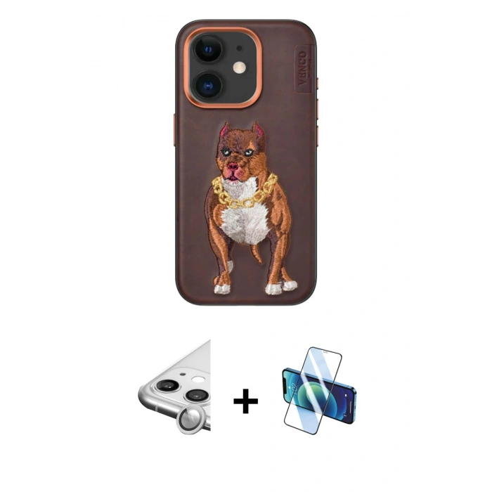 MARSİLYAN™- iPhone 11 Kılıf Nova Form Koleksiyonu - Siyah 3D Antistatik Seramik Nano Ekran Koruyucu + Raze Metal Kamera Lens - GS