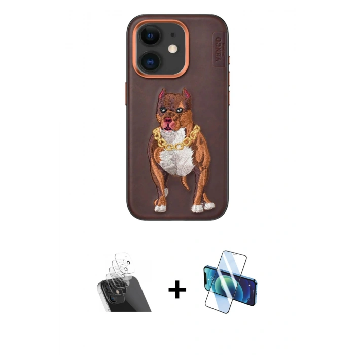 MARSİLYAN™- iPhone 11 Kılıf Nova Form Koleksiyonu - Siyah 3D Antistatik Seramik Nano Ekran Koruyucu + Kamera Lens Koruma Cam - SF