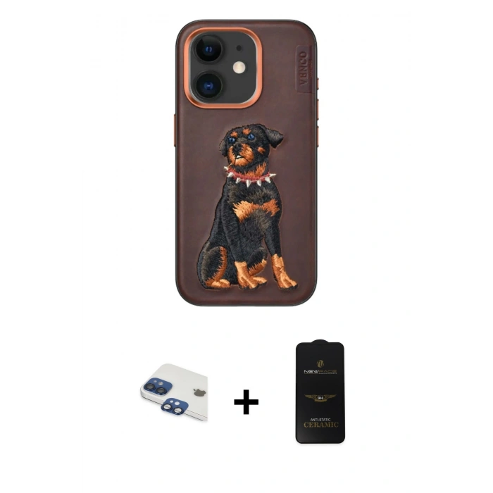 MARSİLYAN™- iPhone 11 Kılıf Nova Form Koleksiyonu - Siyah 6D Antistatik Mat Seramik Hayalet Nano Ekran Koruyucu + Pers Alüminyum Kamera Lens - LT