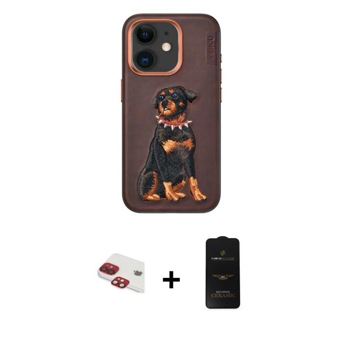 MARSİLYAN™- iPhone 11 Kılıf Nova Form Koleksiyonu - Siyah 6D Antistatik Mat Seramik Hayalet Nano Ekran Koruyucu + Pers Alüminyum Kamera Lens - KI