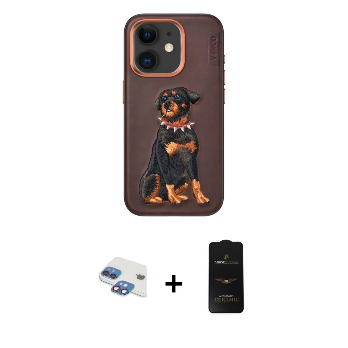 MARSİLYAN™- iPhone 11 Kılıf Nova Form Koleksiyonu - Siyah 6D Antistatik Mat Seramik Hayalet Nano Ekran Koruyucu + Pers Alüminyum Kamera Lens - GI
