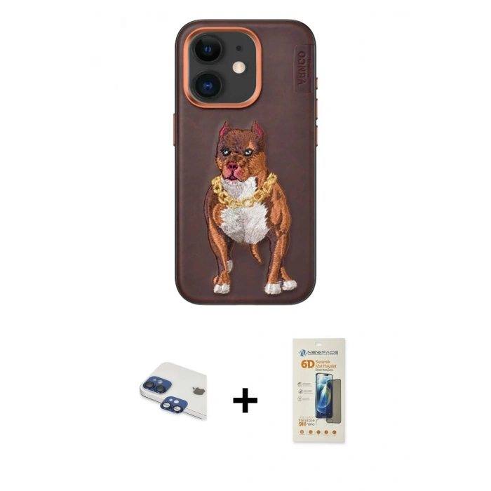 MARSİLYAN™- iPhone 11 Kılıf Nova Form Koleksiyonu - Siyah 6D Mat Seramik Hayalet Nano Ekran Koruyucu + Pers Alüminyum Kamera Lens - LT