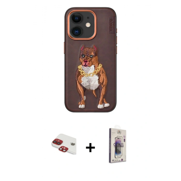 MARSİLYAN™- iPhone 11 Kılıf Nova Form Koleksiyonu - Siyah Bilvis 3D Cam Ekran Koruyucu + Pers Alüminyum Kamera Lens - KI