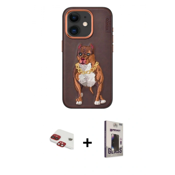 MARSİLYAN™- iPhone 11 Kılıf Nova Form Koleksiyonu - Siyah Bilvis Hayalet Cam Ekran Koruyucu + Pers Alüminyum Kamera Lens - KI