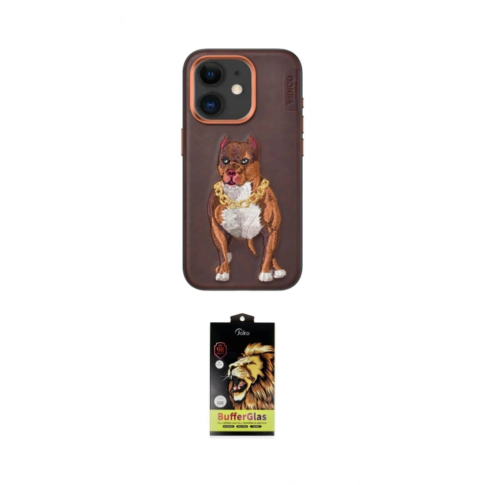 MARSİLYAN™- iPhone 11 Kılıf Nova Form Koleksiyonu - Siyah Buffer Cam Ekran Koruyucu