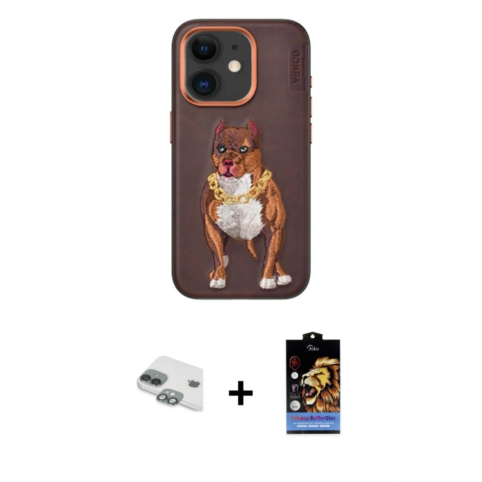 MARSİLYAN™- iPhone 11 Kılıf Nova Form Koleksiyonu - Siyah Buffer Hayalet Cam Ekran Koruyucu + Pers Alüminyum Kamera Lens - YL