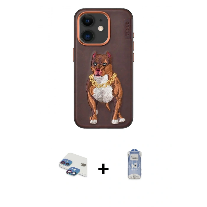 MARSİLYAN™- iPhone 11 Kılıf Nova Form Koleksiyonu - Siyah Joko Magic 5D Cam + Pers Alüminyum Kamera Lens - GI