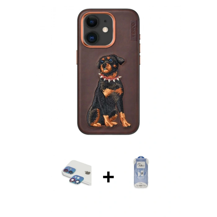 MARSİLYAN™- iPhone 11 Kılıf Nova Form Koleksiyonu - Siyah Joko Magic 5D Cam + Pers Alüminyum Kamera Lens - GI