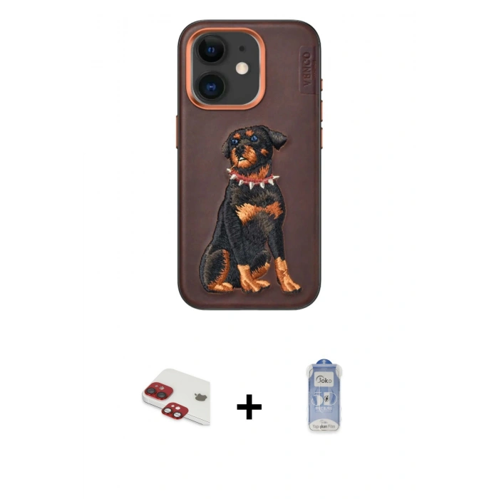 MARSİLYAN™- iPhone 11 Kılıf Nova Form Koleksiyonu - Siyah Joko Magic 5D Cam + Pers Alüminyum Kamera Lens - KI