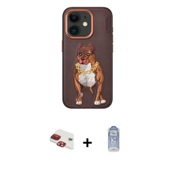 MARSİLYAN™- iPhone 11 Kılıf Nova Form Koleksiyonu - Siyah Joko Magic 5D Cam + Pers Alüminyum Kamera Lens - KI
