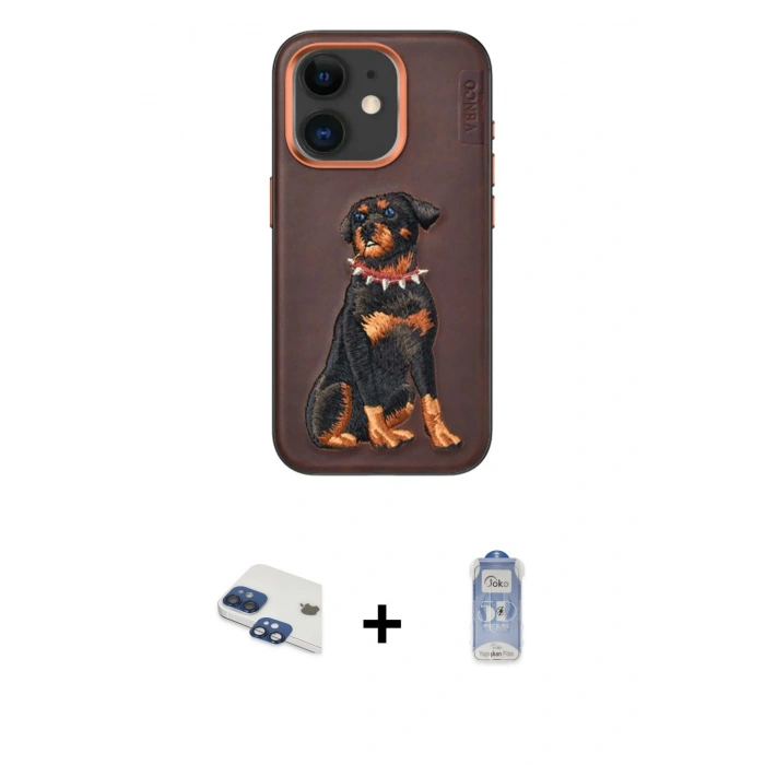 MARSİLYAN™- iPhone 11 Kılıf Nova Form Koleksiyonu - Siyah Joko Magic 5D Cam + Pers Alüminyum Kamera Lens - LT