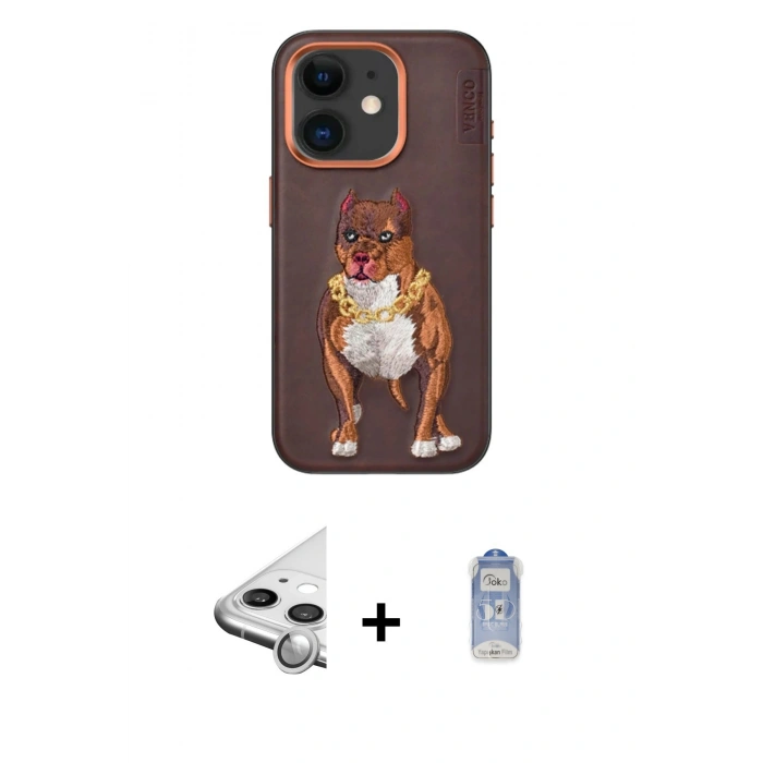 MARSİLYAN™- iPhone 11 Kılıf Nova Form Koleksiyonu - Siyah Joko Magic 5D Cam + Raze Metal Kamera Lens - GS