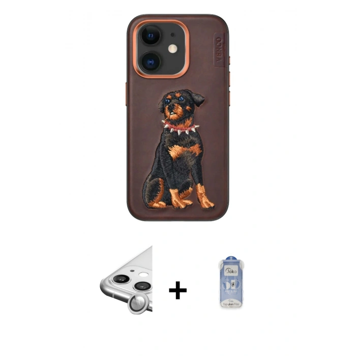 MARSİLYAN™- iPhone 11 Kılıf Nova Form Koleksiyonu - Siyah Joko Magic 5D Cam + Raze Metal Kamera Lens - GS