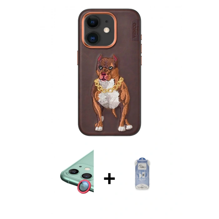 MARSİLYAN™- iPhone 11 Kılıf Nova Form Koleksiyonu - Siyah Joko Magic 5D Cam + Raze Metal Kamera Lens - KI
