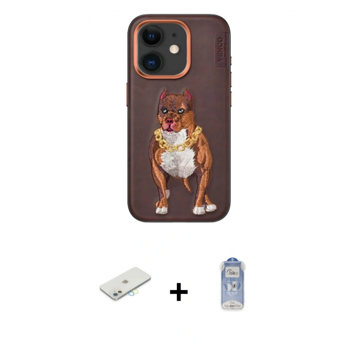 MARSİLYAN™- iPhone 11 Kılıf Nova Form Koleksiyonu - Siyah Joko Magic 5D Cam + Renkli Kamera Lens Koruma Cam - SI