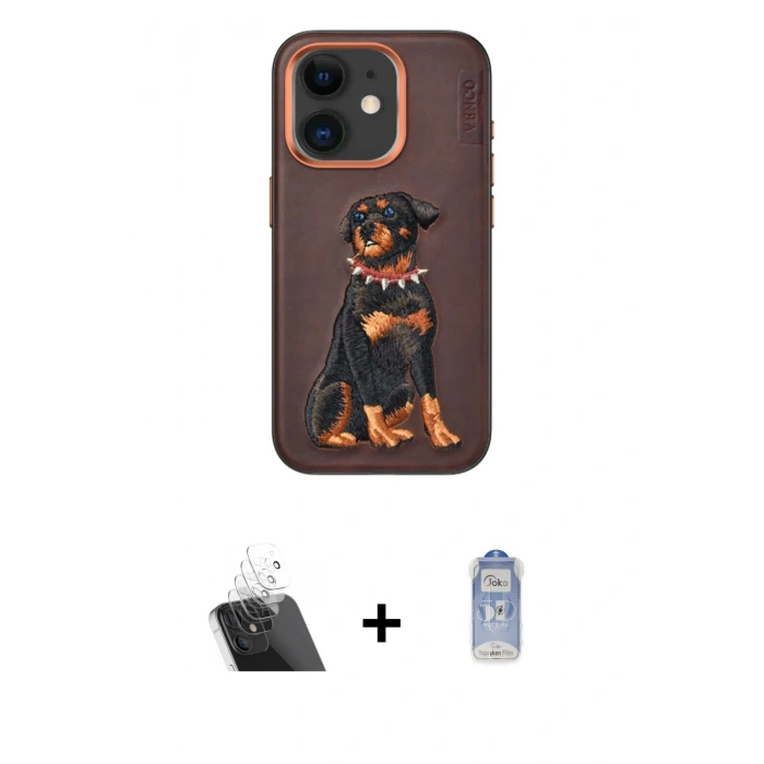 MARSİLYAN™- iPhone 11 Kılıf Nova Form Koleksiyonu - Siyah Joko Magic 5D Cam + Kamera Lens Koruma Cam - SF