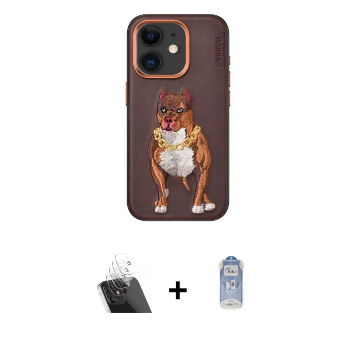 MARSİLYAN™- iPhone 11 Kılıf Nova Form Koleksiyonu - Siyah Joko Magic 5D Cam + Kamera Lens Koruma Cam - SF