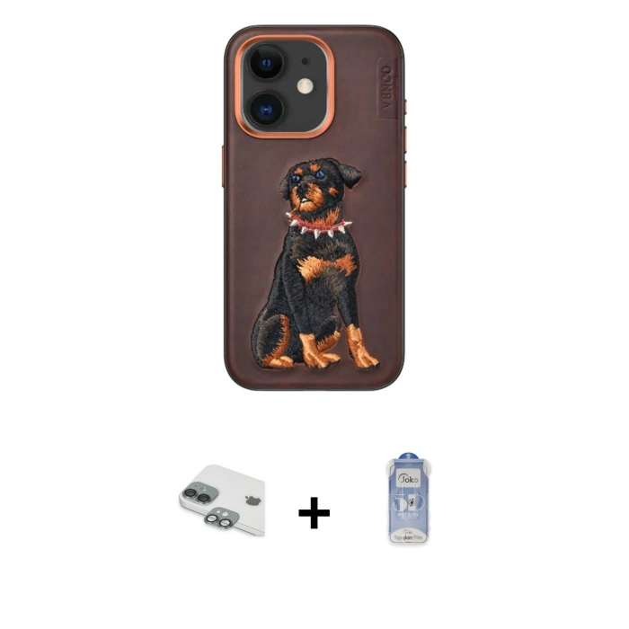 MARSİLYAN™- iPhone 11 Kılıf Nova Form Koleksiyonu - Siyah Joko Magic 5D Cam + Yeşil Pers Alüminyum Kamera Lens