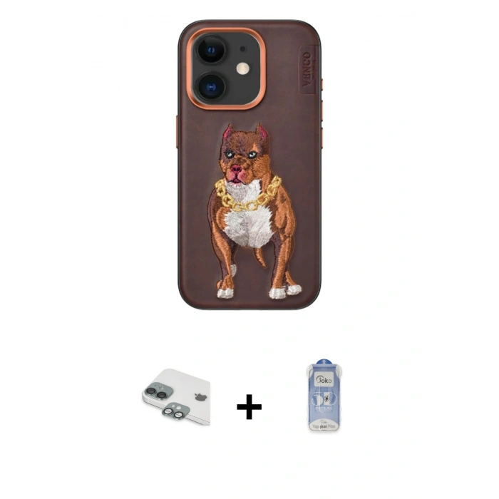 MARSİLYAN™- iPhone 11 Kılıf Nova Form Koleksiyonu - Siyah Joko Magic 5D Cam + Yeşil Pers Alüminyum Kamera Lens