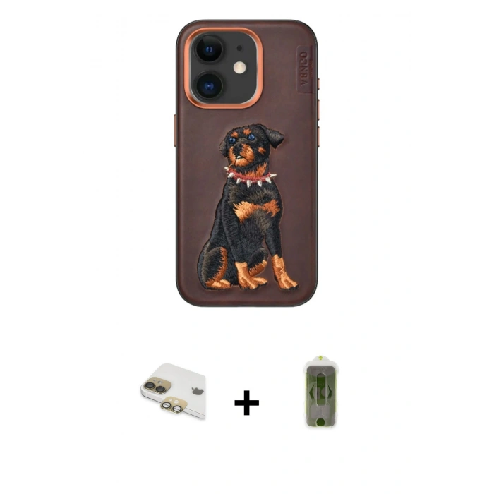MARSİLYAN™- iPhone 11 Kılıf Nova Form Koleksiyonu - Siyah Joko Magic 5D Hayalet Cam + Gold Pers Alüminyum Kamera Lens
