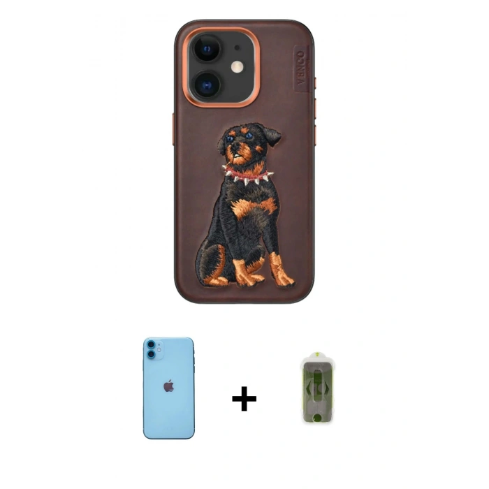 MARSİLYAN™- iPhone 11 Kılıf Nova Form Koleksiyonu - Siyah Joko Magic 5D Hayalet Cam + Neon Fosforlu Kamera Lens - MI
