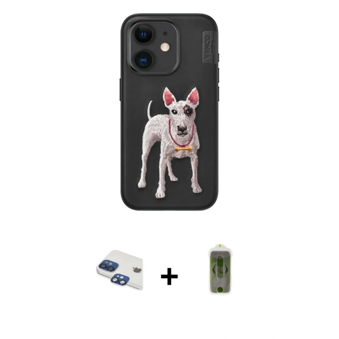 MARSİLYAN™- iPhone 11 Kılıf Nova Form Koleksiyonu - Siyah Joko Magic 5D Hayalet Cam + Pers Alüminyum Kamera Lens - LT
