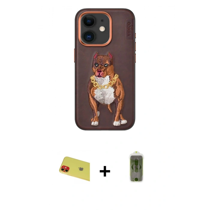 MARSİLYAN™- iPhone 11 Kılıf Nova Form Koleksiyonu - Siyah Joko Magic 5D Hayalet Cam + Rainbow Kamera Lens Koruma Cam - KI