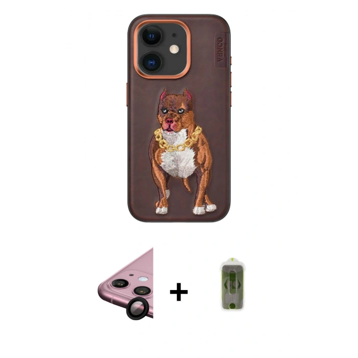 MARSİLYAN™- iPhone 11 Kılıf Nova Form Koleksiyonu - Siyah Joko Magic 5D Hayalet Cam + Raze Metal Kamera Lens - SH