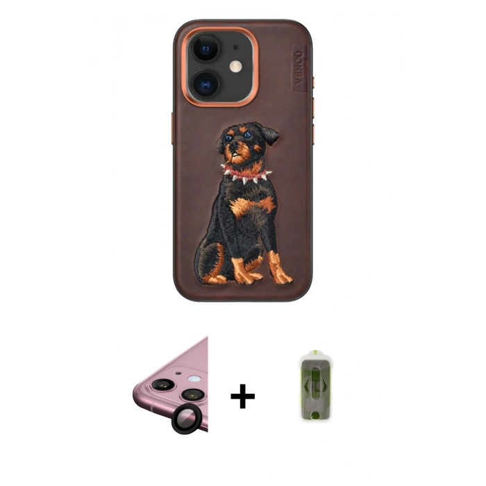 MARSİLYAN™- iPhone 11 Kılıf Nova Form Koleksiyonu - Siyah Joko Magic 5D Hayalet Cam + Raze Metal Kamera Lens - SH