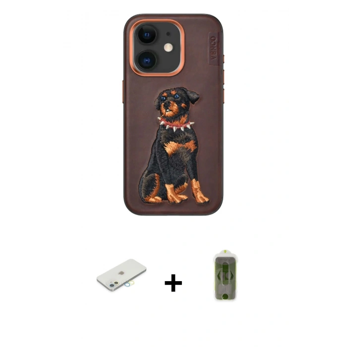 MARSİLYAN™- iPhone 11 Kılıf Nova Form Koleksiyonu - Siyah Joko Magic 5D Hayalet Cam + Renkli Kamera Lens Koruma Cam - SI