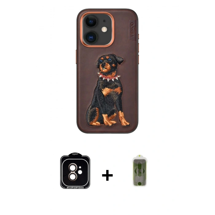 MARSİLYAN™- iPhone 11 Kılıf Nova Form Koleksiyonu - Siyah Joko Magic 5D Hayalet Cam + PVD Metal Kamera Lens - TU