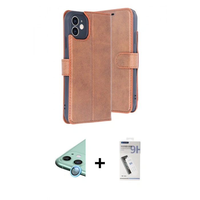 MARSİLYAN™- iPhone 11 Kılıf Siluet Işık Serisi - Şeffaf Uv Polymer Nano Ekran Koruyucu + Raze Metal Kamera Lens - MI