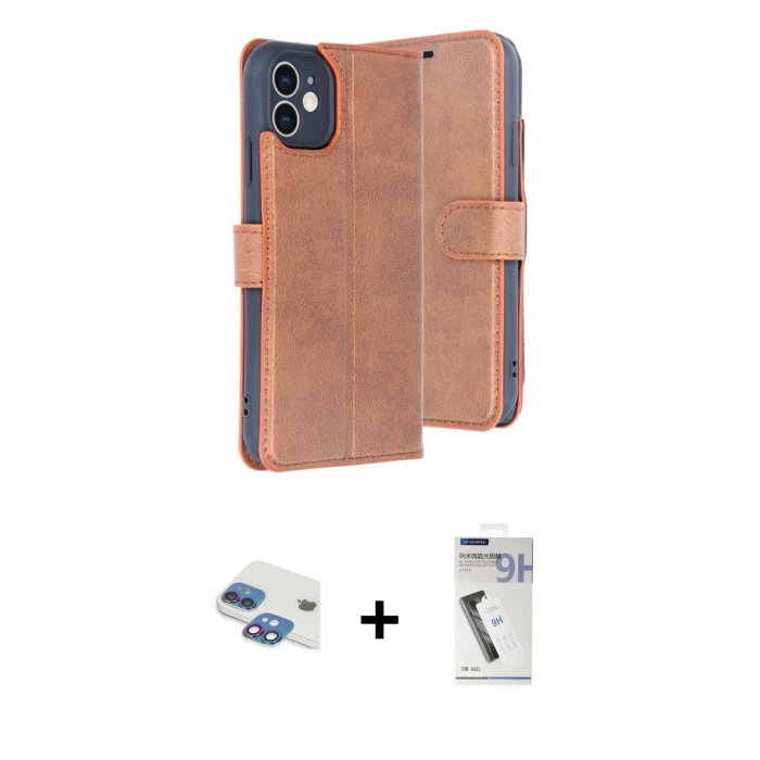 MARSİLYAN™- iPhone 11 Kılıf Siluet Işık Serisi - Şeffaf Uv Polymer Nano Ekran Koruyucu + Pers Alüminyum Kamera Lens - GI