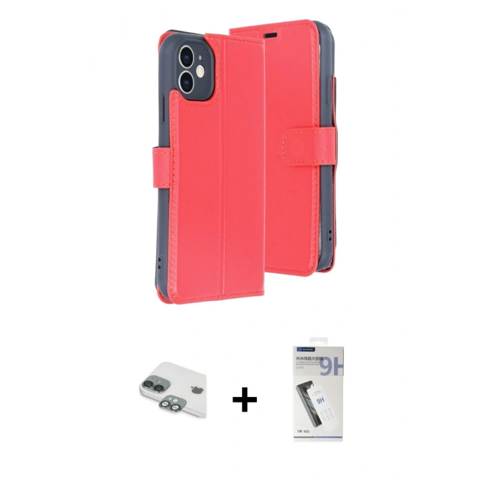 MARSİLYAN™- iPhone 11 Kılıf Siluet Işık Serisi - Şeffaf Uv Polymer Nano Ekran Koruyucu + Pers Alüminyum Kamera Lens - YL