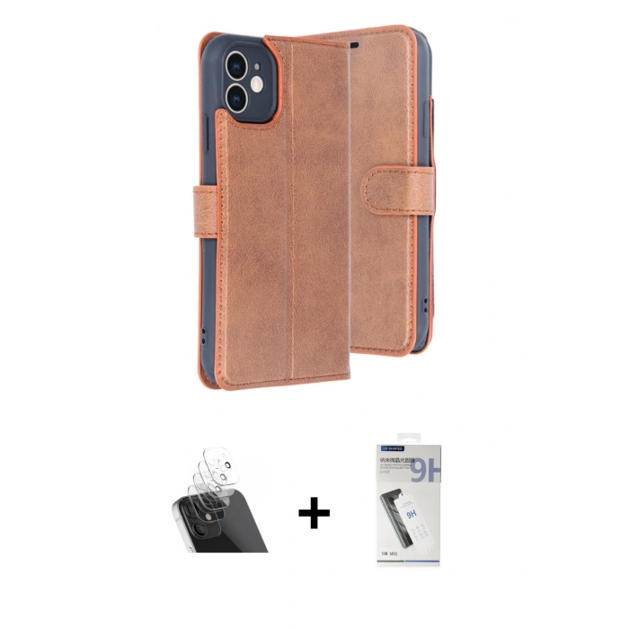 MARSİLYAN™- iPhone 11 Kılıf Siluet Işık Serisi - Şeffaf Uv Polymer Nano Ekran Koruyucu + Kamera Lens Koruma Cam - SF