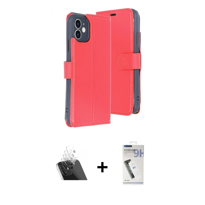 MARSİLYAN™- iPhone 11 Kılıf Siluet Işık Serisi - Şeffaf Uv Polymer Nano Ekran Koruyucu + Kamera Lens Koruma Cam - SF