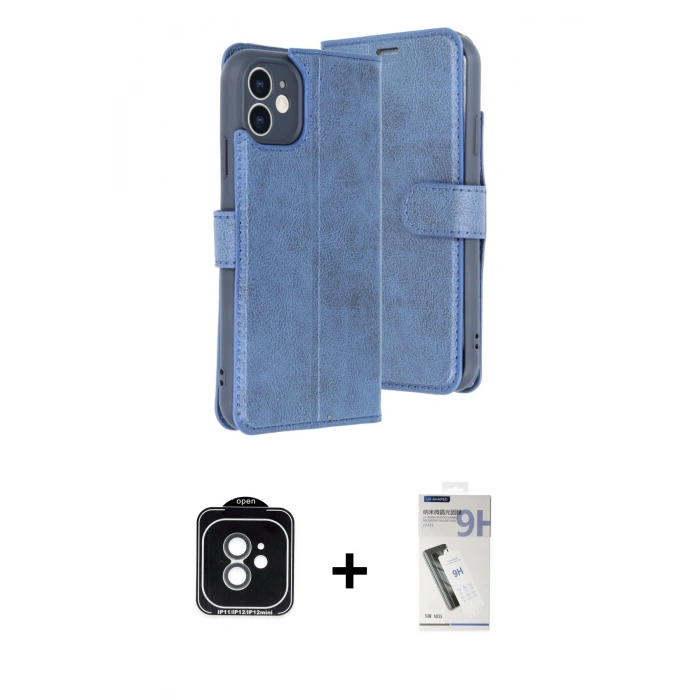 MARSİLYAN™- iPhone 11 Kılıf Siluet Işık Serisi - Şeffaf Uv Polymer Nano Ekran Koruyucu + PVD Metal Kamera Lens - YL