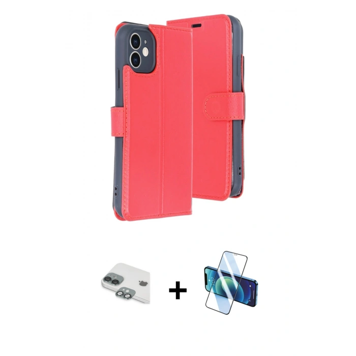 MARSİLYAN™- iPhone 11 Kılıf Siluet Işık Serisi - Siyah 3D Antistatik Seramik Nano Ekran Koruyucu + Pers Alüminyum Kamera Lens - YL