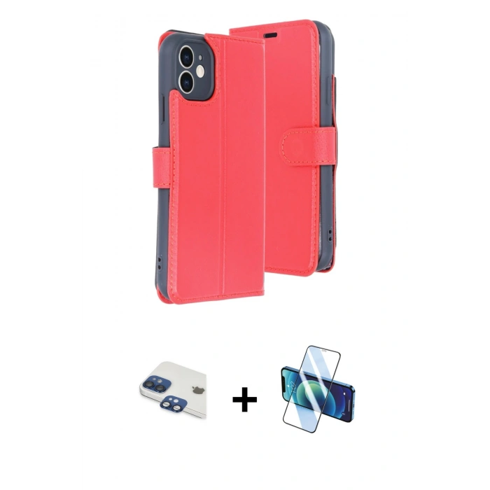 MARSİLYAN™- iPhone 11 Kılıf Siluet Işık Serisi - Siyah 3D Antistatik Seramik Nano Ekran Koruyucu + Pers Alüminyum Kamera Lens - LT