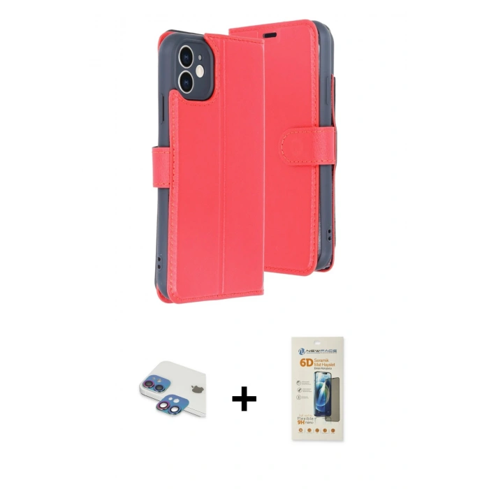 MARSİLYAN™- iPhone 11 Kılıf Siluet Işık Serisi - Siyah 6D Mat Seramik Hayalet Nano Ekran Koruyucu + Pers Alüminyum Kamera Lens - GI