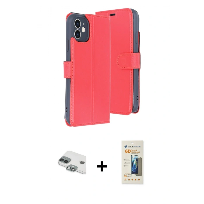 MARSİLYAN™- iPhone 11 Kılıf Siluet Işık Serisi - Siyah 6D Mat Seramik Hayalet Nano Ekran Koruyucu + Pers Alüminyum Kamera Lens - YL