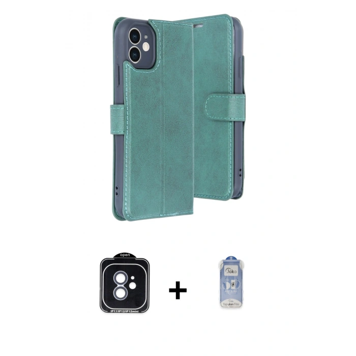 MARSİLYAN™- iPhone 11 Kılıf Siluet Işık Serisi - Siyah Joko Magic 5D Cam + PVD Metal Kamera Lens - MI