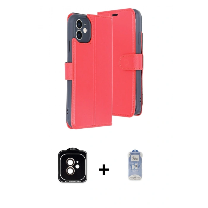 MARSİLYAN™- iPhone 11 Kılıf Siluet Işık Serisi - Siyah Joko Magic 5D Cam + PVD Metal Kamera Lens - TU